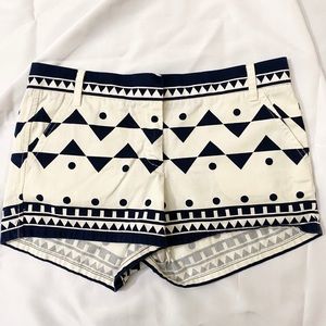 J. Crew Women’s Chino Shorts Triangles Size 8